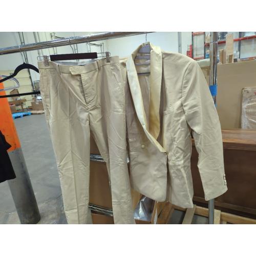 SIZE Medium Mens Slim Fit 2 Piece Suit Two Button Notched Lapel Solid Suit Jacket Pants Set Tuxedo for Prom