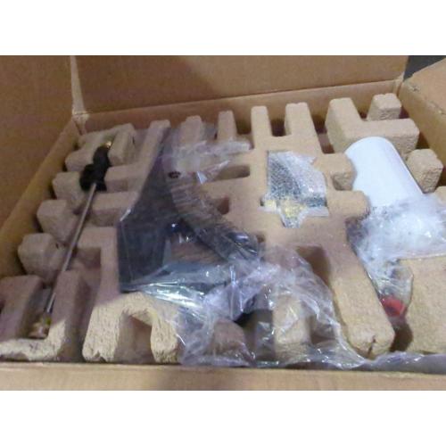 Electric Pressure Washer, Wall Mounted Power Washer, Remote Control with 100 FT Retractable Hose, Foam Cannon, Nozzles for Cars/Garage/Patio, Gray