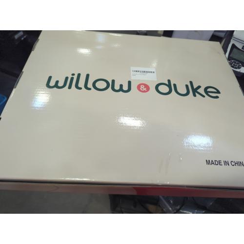 Size XL Willow & Duke Extra Large Cat Litter Box Enclosure Shield with Forest Design & Litter Mat - High-Sided Litter Box Splash Guard, Pee Shield, Easy to Clean Scatter Guard for Mess-Free Home