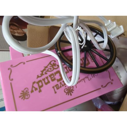 Nostalgia Vintage Hard and Sugar Free Candy Countertop Cotton Candy Maker, Includes 2 Reusable Cones And Sugar Scoop – Pink