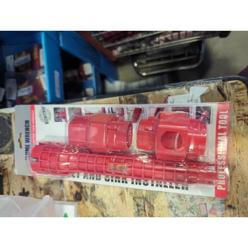 14-in-1 Multi-functional Wrench Faucet Sink Installer Tool for Toilets and Kitchens - Red Plumbers Wrench