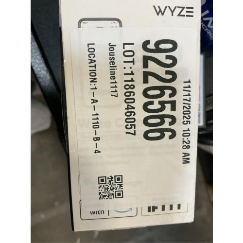 WYZE Cam v3 Pro 2K Indoor/Outdoor Wi-Fi Security Camera with Color Night Vision, Edge AI, Integrated Spotlight & Siren, 2-Way Audio, Compatible with Alexa & Google Assistant, White