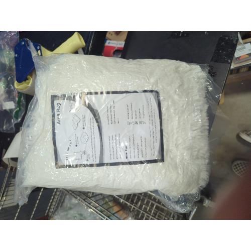 LOCHAS Ultra Soft Indoor Modern Area Rugs Fluffy Living Room Carpets for Children Bedroom Home Decor Nursery Rug 4x6 Feet, White