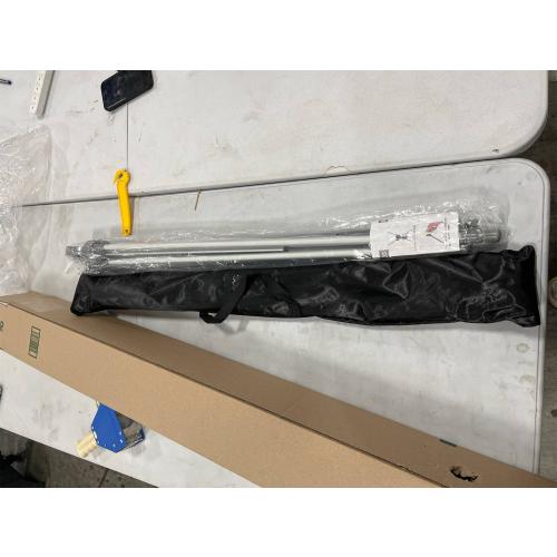 2 Pack X Frame Banner Stand Fits Any Banner Adjustable Size 23X63 to 32X78 with Portable Retractable Carrying Bag, Customize Stand for Trade Show Exhibition Market and Store Display, Silver