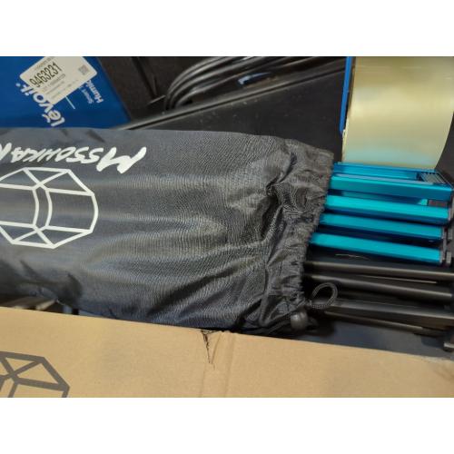 Camping Table Folding Portable Camp Side Table Aluminum Lightweight Carry Bag Beach Outdoor Hiking Picnics BBQ Cooking Dining Kitchen Blue Small