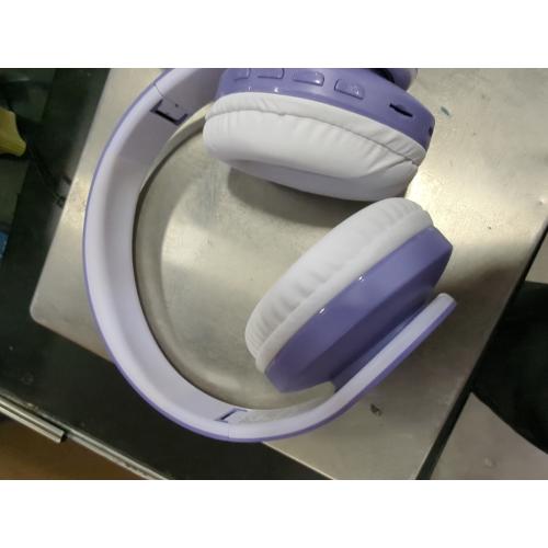 ZIHNIC Bluetooth Headphones Over-Ear, Foldable Wireless and Wired Stereo Headset Micro SD/TF, FM for Cell Phone,PC,Soft Earmuffs &Light Weight for Prolonged Wearing (Purple)