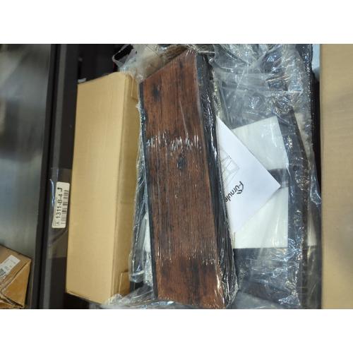 Furnulem Night Stand, Tall 4 Drawers Dresser for Bedroom, Hallway, Nursery, Closet Organizer, Nightstand Bedside Table Furniture, Vertical Storage Tower Fabric, Sturdy Steel Frame, Wood Top