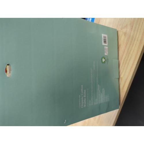 Haven Waffle Large/X-Large Organic Cotton Robe in Lunar Rock