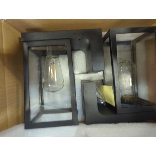 [2 Pack] Solar Porch Lights Outdoor Motion Sensor, Solar Wall Lights with 2 Modes & Waterproof, Dusk to Dawn LED Outdoor Solar Lights for House, Exterior Front Porch Patio Fence Security Lamp