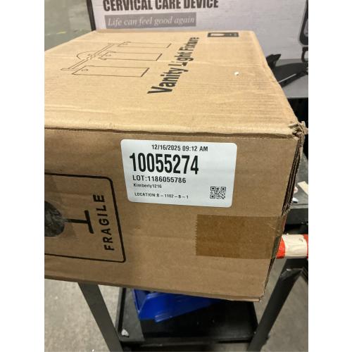 Bathroom Light Fixtures Upgrade, 3-Light Matte Black Vanity Light, Black Bathroom Lights Over Mirror with Clear Glass Shade, Wall Sconces for Mirror Bedroom Living Room Hallway