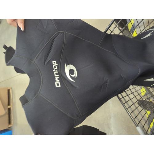 Owntop Wetsuit 5mm Neoprene Diving Suit for Mens Womens - Thicken Full Wet Suit, Back Zip Long Sleeve UPF50  Keep Warm Swimwear for Scuba Surfing Swimming Diving Snorkeling Water Sports