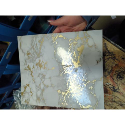 3dRose Art Print of White Gold Marble Agate Gem Mineral... - Desk Pad Place Mats (dpd-275047-1)