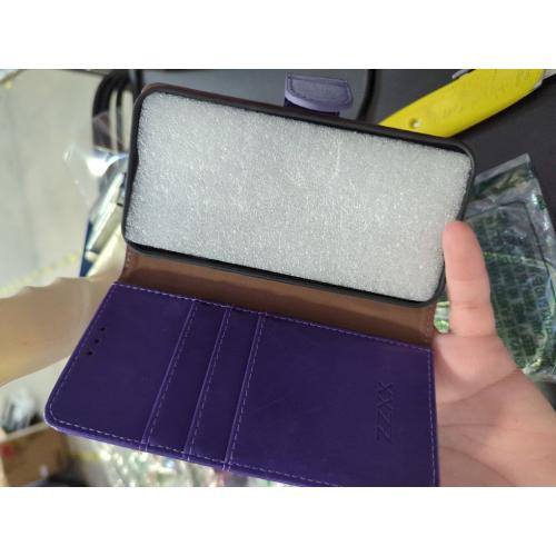 Bocasal for iPhone 11 Pro Max Wallet Case with Card Holder PU Leather Kickstand Shockproof Protective Wrist Strap Flip Cover for iPhone 11 Pro Max 6.5 inch (Purple)