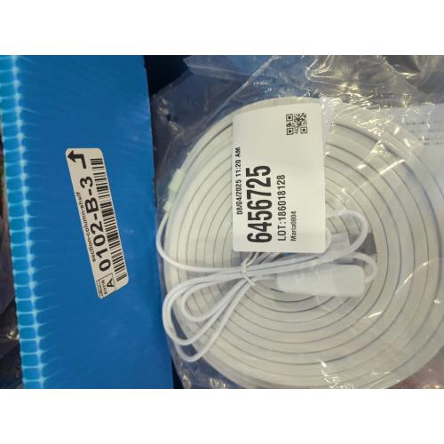 USB LED Neon Lights, White 3.28ft 5V LED Light Strip Waterproof Flexible, Dimmable LED Rope Lights for Bedroom, Cabinet, Kitchen, DIY Lighting (Power Adapter not Included)