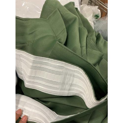 Simplebrand Ava Ever Green Blackout Curtains for Bedroom 84 Inch Length 2 Panels Set, Solid Thermal Insulated Privacy Living Room Window Treatment Curtains Blackout Drapes, W50 x L84 Inch, Ever Green