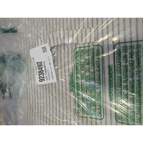 StorageWorks Fabric Storage Bins with Lid, Decorative Storage Boxes for Shelves, Stackable Closet Organizer Basket with Handles, Large, Stripes, 2-Pack