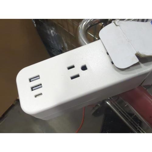 Electrical Outlet Extender Stick - Features USB-A, USB-C and 2 AC Outlets, Extends 22-34, Rotates 180° Access Hard-to-Reach Outlets, Wall Plug Power Socket Expander Nightstands, Sofa, Desks and More