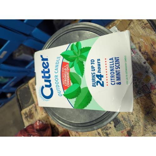 Cutter Outdoor Scented Candle Citronella and Mint Scent Brings Glow and Ambiance to Your Outdoor Space, 20 Ounces