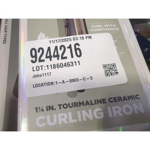 Size 1 1/4 Color tan Conair InfinitiPro Digital Curling Iron - 1 1/4