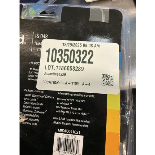 Polaroid IS048 Waterproof Digital Camera with 16 Megapixels