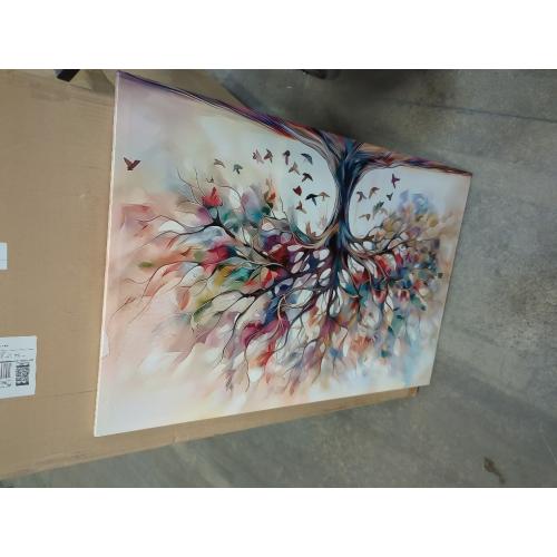 Kyiyhzp Tree of Life Canvas Wall Art plant abstract painting print artwork Modern Ready-to-Hang Decor for Living Room, Bedroom, Dining Room or Home Office, Nature Style Home Wall Decor Large