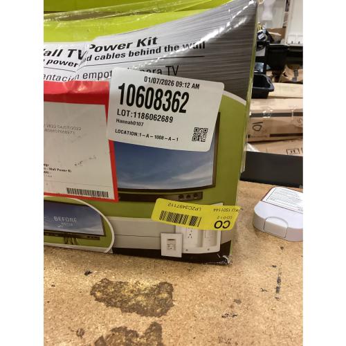 Legrand On-Q 4-27/64-in x 10-in PVC White Flat Screen Tv Kit