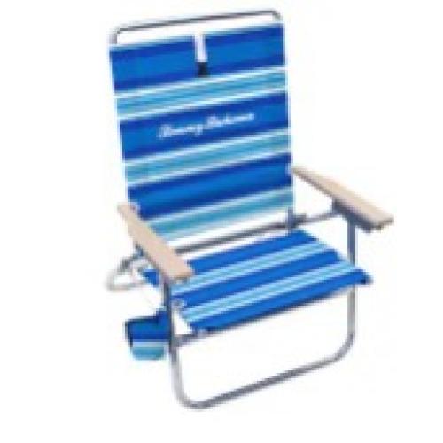 Tommy Bahama Folding Beach Chair Blue Stripes