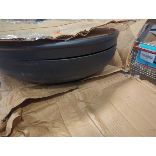 DENKOE Size Large  Round Fire Pit Table with Fire Pit Grill, Extra Thick, Heavy Duty Fire Bowl, Deep Outdoor Firepit, Wood Burning Firepits for Outside Patio, Backyard Fire Pits, Large BBQ Pit