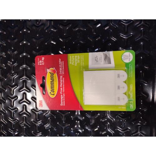 6 lb. Medium White Picture Hanging Strips (3 Pairs of Strips) ( 9 pack)