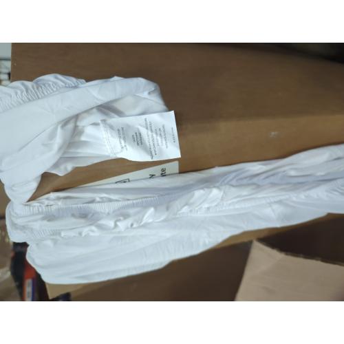 Box Spring Cover Queen Size - Jersey Knit & Stretchy Wrap Around 4 Sides Bed Skirt for Hotel & Home - Queen/Queen XL, White