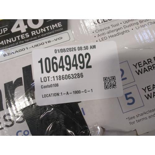 Shark Cordless Pet Plus Vacuum with HEPA Filter, Powerful Suction, Lightweight, 40min Runtime, Anti-Allergen Complete Seal, PowerFins, Self-Cleaning Brushroll, for Carpets & Hardfloors, Blue, IZ361H