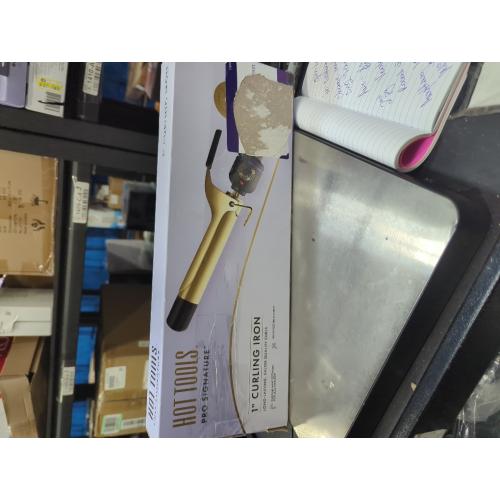 Hot Tools Pro Artist 24K Gold Extra Long Curling Iron | Long Lasting, Defined Curls (1 in)