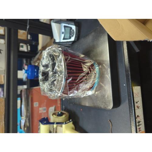 Anxingo Universal Clamp-On Air Filter for 3/3.5/4 inch Washable Reusable Clamp-On Air Intake Filter (H 5.5 In, L 1.125 In)