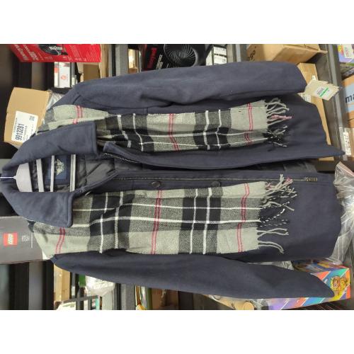 Size Large Dockers mens Weston Wool Blend Coat With Scarf (Regular and Big & Tall)