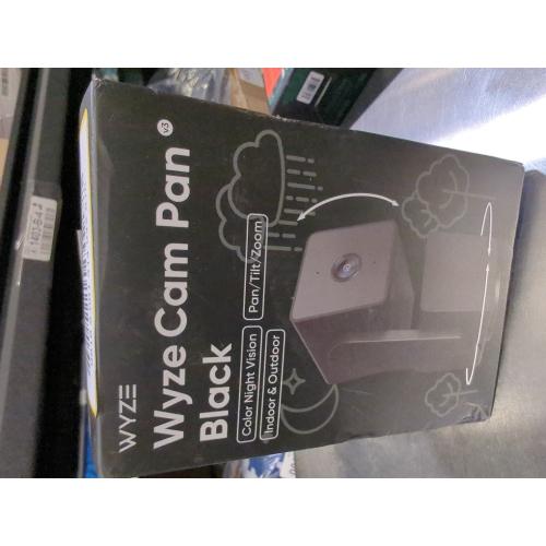 Pan V3 Wired Indoor/Outdoor 1080P HD Home Security Camera with Privacy Mode, Black