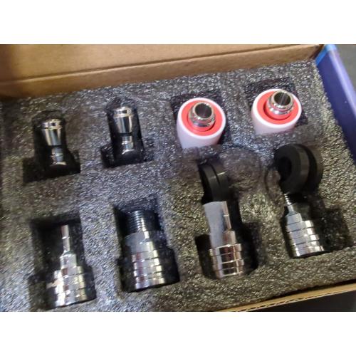 Pressure Washer Quick Connect Kit, 3/8 Male Female Quick Disconnect Kit for Power Washer, 3/8 Inch Hose Fittings Adapter Set, Stainless Steel, 8 Pcs