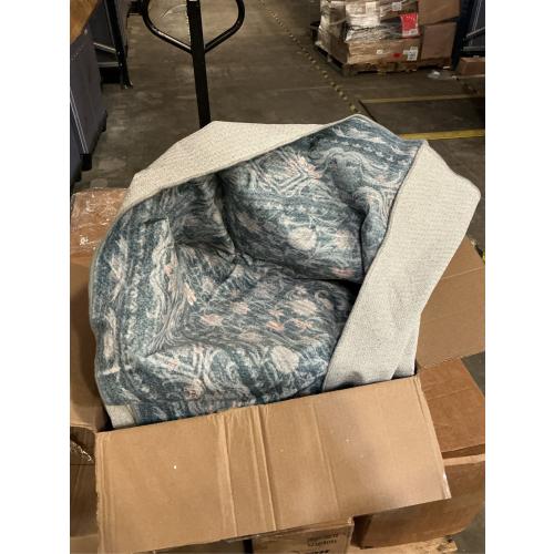 Large washable floral rug