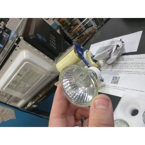 Elenhome GU10 Halogen Light Bulbs, 6 Pack 120V 50W Dimmable MR16 GU10 C Bulbs with Glass Cover, 2800K Warm White Scent Wax Burner Light Bulb & Recessed Light Bulbs for Candle Warmer Lamp