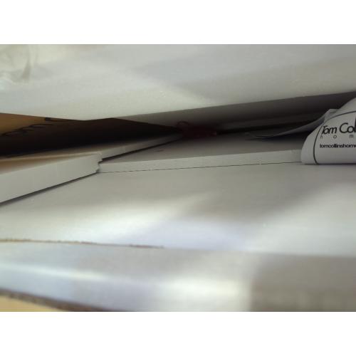 Tom Collins Home Dining Table Base Oak Veneer Matt White