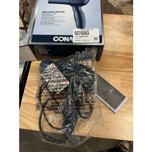 Conair 1875 Watt Mid Size Styler Dryer Blue