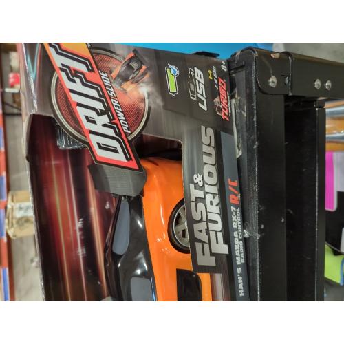 Jada Toys Fast & Furious Elite Drift RC 1993 Mazda RX-7 Remote Control Vehicle 1:10 Scale Orange