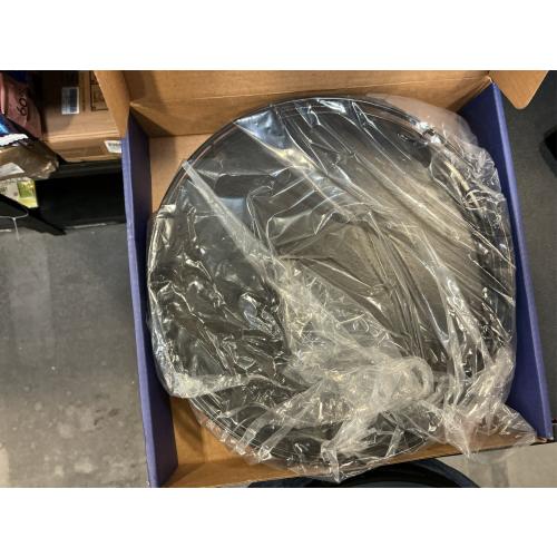 10 Oak Bathroom Vanity Tray Turntable for Perfume Candle, Round Wooden Decorative Tray for Kitchen Sink Countertop Organizer, Bathroom Counter Organizer for Skincare Makeup, Farmhouse Black Gold