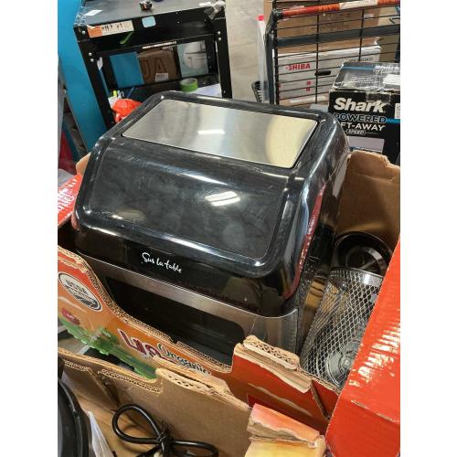 Sur La Table Multi-Function Air Fryer, Left Hinge Door, 8-in-1 Cooking Functions, Fits a Whole Chicken, 13 Qt ‼️has stains ‼️and may come with missing or broken pieces ‼️
