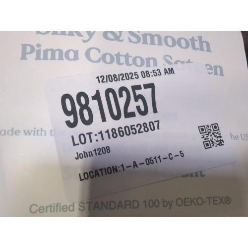 Set of 2 Size King Color White  Nestwell Pima Cotton Sateen 500-Thread-Count King Pillowcase Set in Bright White