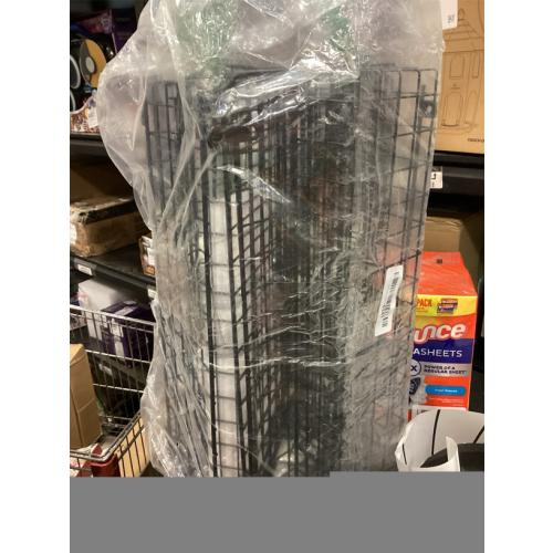 X-cosrack Stackable Wire Basket 3 Tier Countertop& Wall Mounted Metal Storage Basket for Kitchen Pantry Cabinet, Muti-functional Open Front Bin Organizer for Food Fruit Snack, Black