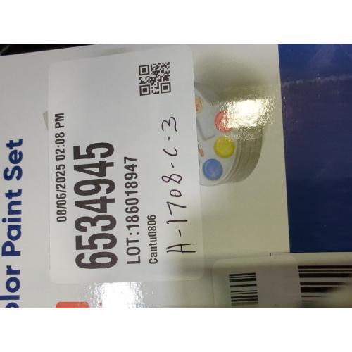 Mini Canvas and Easel Set with Mini Watercolor Paint in Bulk Set of 12 - Kids Art Party Favors & Party Supplies - 4x4 Small Canvases for Painting with Mini Easel - Water Colors Paint for Kids