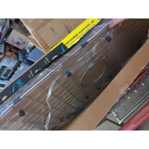 Serene Valley Sink Protector Grid 26-1/16 x 14-1/16, Centered Drain with Corner Radius 3-1/2, 304 Stainless Steel Material NLW2614C
