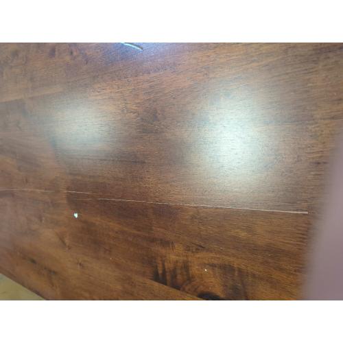 Haven King Solid Wood Bed Frame with Headboard, Walnut Finish