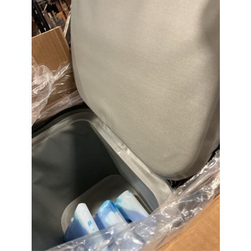 BRONZY Soft Cooler - Insulated Leak-Proof Cooler Bag with Waterproof Zipper | 28 Can Portable Ice Chest for Camping, Beach, Travel, Picnic, Fishing (Dark Grey)