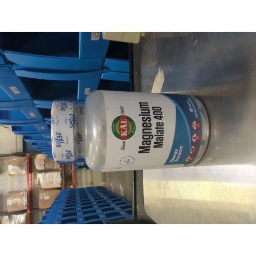 90 Tablets of KAL Magnesium Malate 400mg, Chelated Magnesium Supplement with Malic Acid, Healthy Energy & Muscle Function Support, Enhanced Absorption, Vegan, Non-GMO, 45 Servings, 90 Veg Tabs